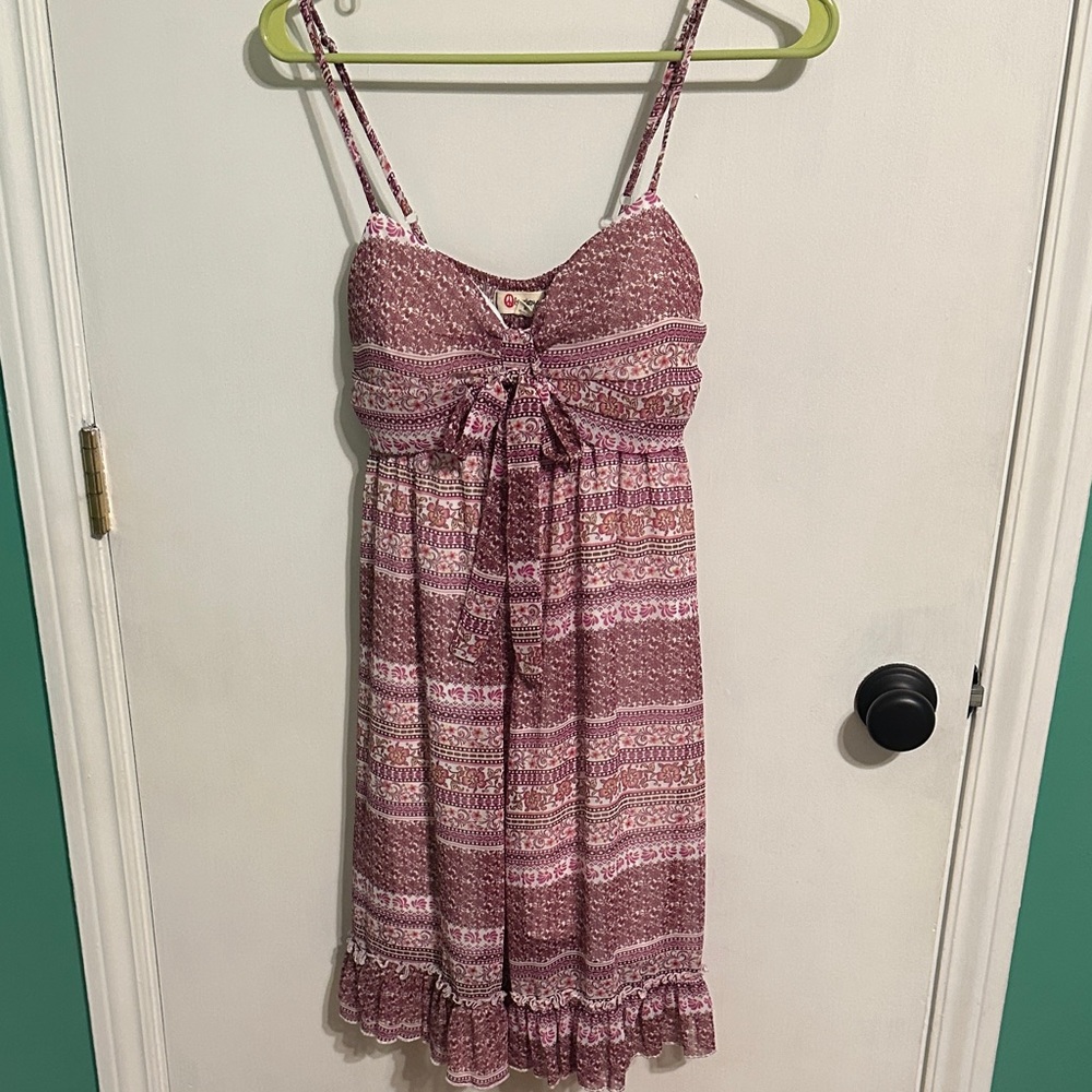 Olsenboye women’s Pink Patterned Midi Dress size‎ medium